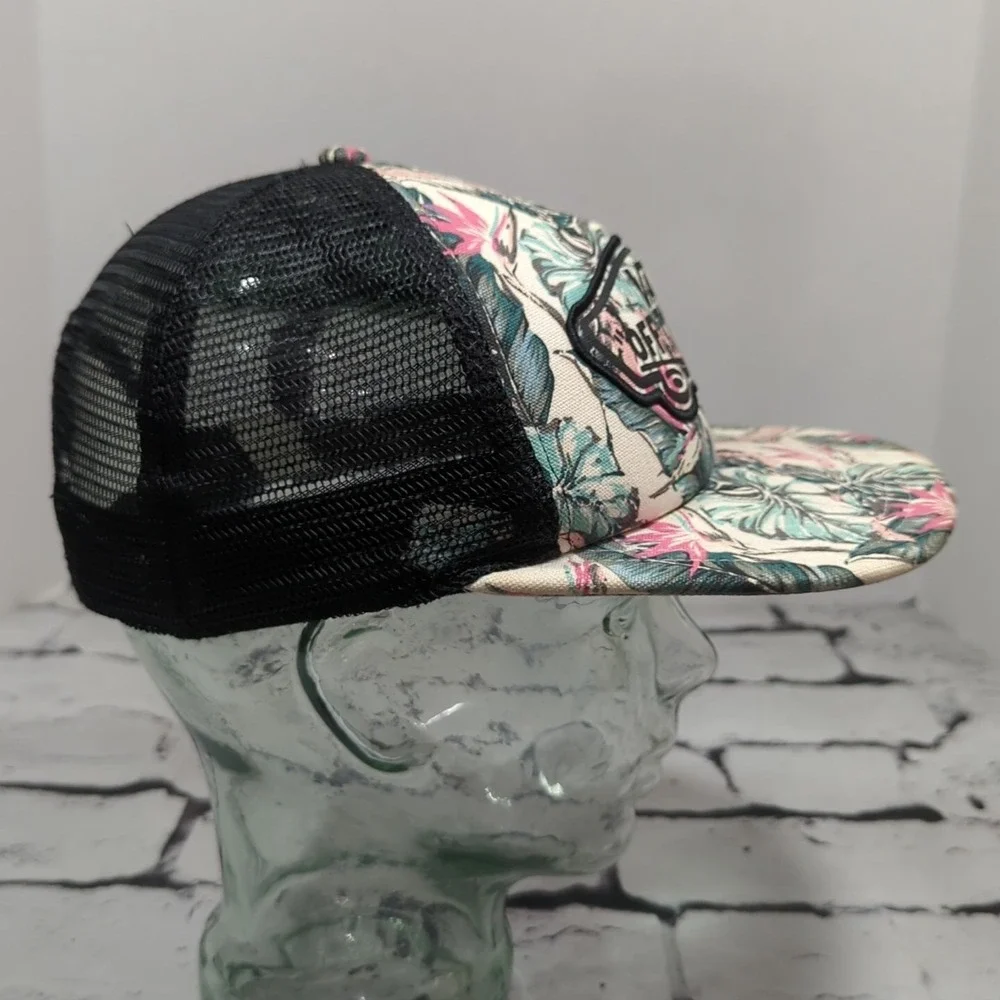 Vans Off The Wall Palm Leaves Trucker Snapback Hat Adjustable Ball‎ Cap